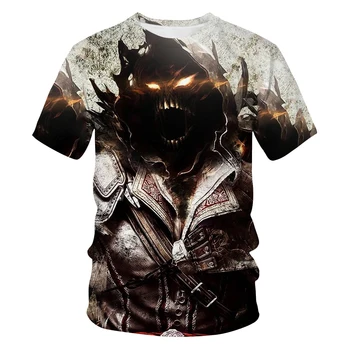 2019 Naujas Undertale Sans modelis unisex marškinėliai 3D atspausdintas kaukolė mados vyriški T-shirt Harajuku viršuje Helovinas T-shirt