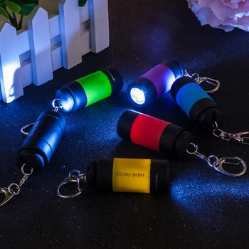 2019 Naujų Raktų pakabukai Žibintuvėlis LED Šviesos Lempos Kišenėje Keychain Mini Žibintuvėlis atsparus Vandeniui