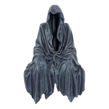 2021 Gotikos Dekoro Statulėlės Subtilus Vandeniui Dervos Lauko Apdailos Reaper Statula Sėdi Statula Dervos Darbalaukio Ornamentu