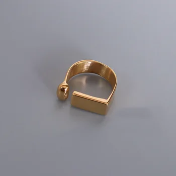2021 Naujas Anga Žiedai Moterims Žavesio Metalo Piršto Žiedą, Aukso Spalvos Nerūdijančio Plieno Papuošalai Geometrinis Bagues Pour Femme Dovana