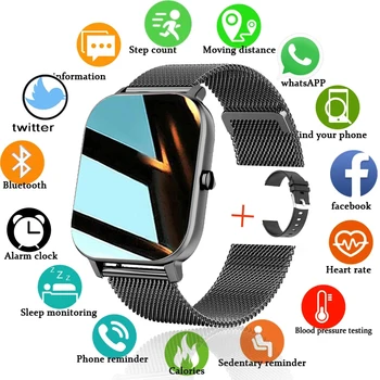 2021 Naujas P8 Spalvotas Ekranas, Smart Watch Moterys vyrai jutiklinių Fitness Tracker Kraujo Spaudimas Smart Laikrodis Moterims Smartwatch už Xiaomi