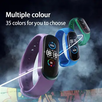 2021 Naujas TPU vientisos Spalvos Pakeitimas Apyrankės Už Xiaomi Mi Juosta 6 Dirželis Smart Watch Priedai 23 Spalvas