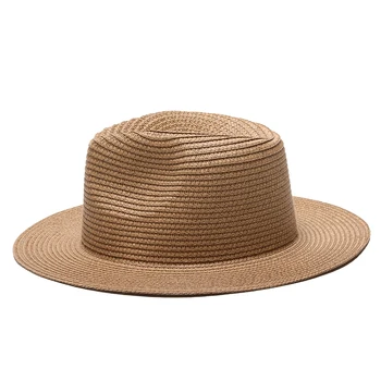2021 newwomen skrybėlės vasaros panama chaki black vyrų kepurės saulės, skrybėlę, šiaudų diržas klasikinis oficialų ponai kepurės skrybėlės vasaros kibirą skrybėlės