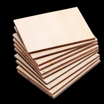 20pieces Faneros Lakštai (3x2inch), Woodcraft Statybos Rinkinys Vaikams 