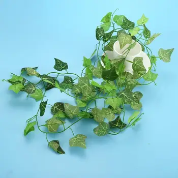 210cm Ivy Green Netikrą Lapų Dirbtinės Girliandą Augalų Vynmedžių Lapai Namų Plastiko Rotango String Dirbtinių Augalų Sienos Vestuvių Dekoras