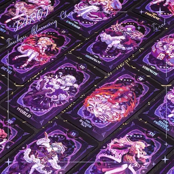 22PCS Anime TouHou Project Cosplay Tarots Kortų Žaidimas Taro Kortų Rinkimo Korteles Rekvizitai Dovana