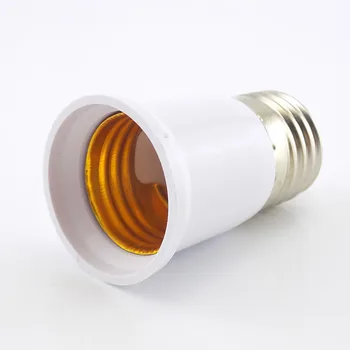 2vnt E27 į E27 Šviesos pagrindas Lizdas Lemputės Adapteris Extender LED Lempos Pratęsimo Keitiklio Jungtis CFL Lemputės Adapteris