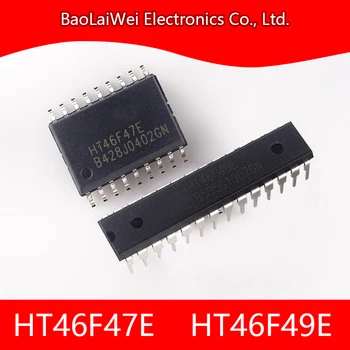 2vnt HT46F47E HT46F49E 18DIP 28DIP 18SOP 28SOP ic chip Elektroninių Komponentų, Aktyvus Integriniai Grandynai OTP MCU su EEPROM