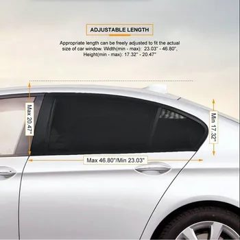 2x Automobilio Saulės Šešėliai Lange Ju Aukštos Kokybės Auto Anti Uodai skėtį nuo saulės Akių Padengti UV Protector