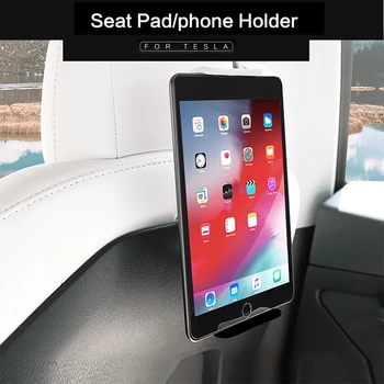 360 Laipsnių Besisukantis už Tesla Model 3 Y Automobilinis Telefono Laikiklis Tablet Stand Galinės Sėdynės Laikiklis GPS Ekranas Laikiklis