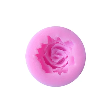3D Gėlė Žydi Rožės Formos Minkštas Silikoninis Muilo Torto Formą Keksiukų Saldainiai, Šokoladas, Tortas Dekoro Priemonė Kepimo Virtuvės Kepimo JU0032