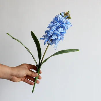 3D Nekilnojamojo Touch Narcizas, Hiacintas Dirbtinės Gėlės Namuose Vestuves Apdailos Netikrą Flores Sienos Vazoninių Gėlių Ornamentais