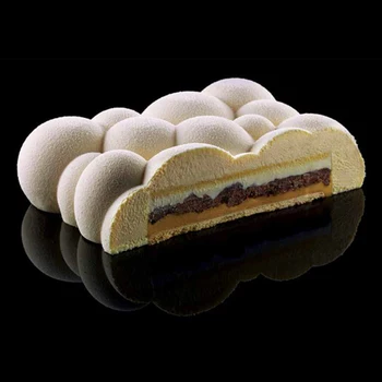 3D Nereguliarus Cloud Design Silikono Tortas Pelėsių Želė Desertas Šokolado Kepimo Įrankis