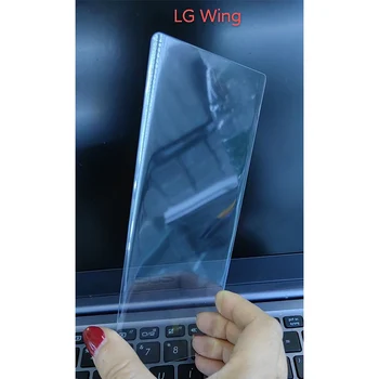 3D UV Grūdintas Stiklas LG V30 V40 V50 ThinQ G9 G7 G8 Plius UV Visą Klijai Skystas Screen Protector For LG Aksomo, 5G VEVELET Sparno