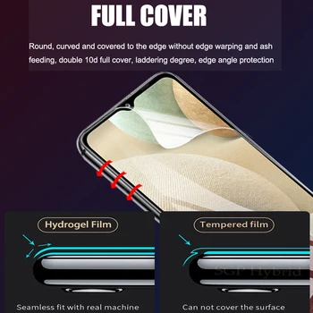 3IN1 Priekiniai+Back+Cam Plėvelės Samsung Galaxy A12 SM-A125F Screen Protector, Objektyvas Filmas HD, 12 Saugos Hidrogelio Filmai Ne Stiklo