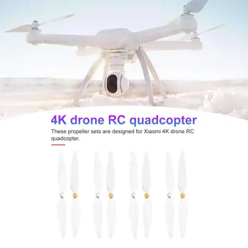 4 Poros 10inch RC 4K sraigto Balta pervane drone menčių sraigtas reikmenys mi drone 4k sraigto