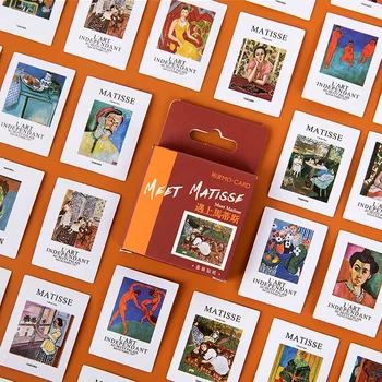 45Pcs/Box lipdukai atitinka Matisse lipnios etiketės, ranka dienoraščiai, 