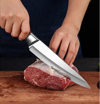 4pcs Chef Peilis Nustatyti, Nerūdijančio Plieno Skerdyklą Iškaulinėjimas Peilis Mėsininko Peilis Aštrus Mėsos Cleaver Pjaustymo Peilis