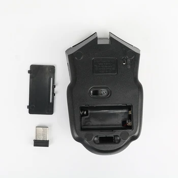 6 Mygtukai, Reguliuojamas 1600 DPI Gamer Pelė Su USB Imtuvas 2.4 GHz Wireless Optical Gaming Mouse Kompiuterio Pelės PC Nešiojamas kompiuteris