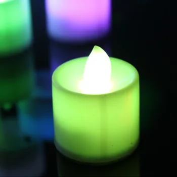 7 Spalvų LED Keitimas Elektroninių Flameless Žvakė, Lempa, Namų Šaliai Dekoro SCVD889
