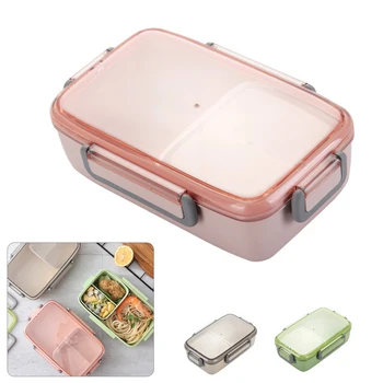 800-1000ml Priešpiečių Dėžutė Mikrobangų Nepriklausomų Grotelės Vaikams Nešiojamų Bento Dėžutė nepralaidi vandeniui Maisto Konteineryje lunchbox lancheira