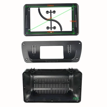 9 COLIŲ Automobilinis Garso Rėmo GPS Navigacijos Fasciją Skydelis Automobilių dvd Plastikinis Rėmas Fasciją tinka 9INCH EKRANAS