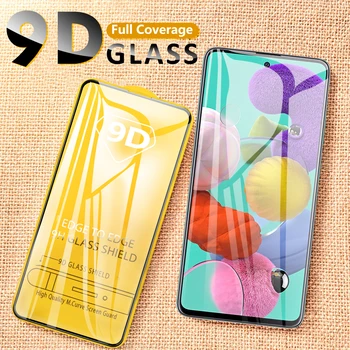 9D Grūdintas Stiklas Samsung Galaxy A52 A72 5G 4G Screen Protector For Samsung A51 A71 52 72 Visiškai Padengti Stiklo Apsauginė Plėvelė
