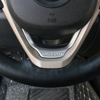 ABS Matinis/Anglies pluošto Jeep Grand Cherokee-2017 Reikmenys, Automobilių Vairo Mygtukas rėmo Dangtis Trims Automobilių Stilius