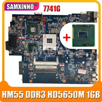 Acer aspire 7741 7741G Nešiojamas plokštė HM55 DDR3 HD5650M 1GB nemokamai cpu MBRCB01001 MB.RCB01.001 48.4HN01.01M