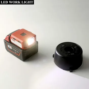 Adapteris LED Šviesos Darbo Lempa, Žibintuvėlį, Fakelą USB Mobiliojo Telefono Įkroviklis DC 12V Išėjimo Milwaukee 18V Li-ion Baterijos M18
