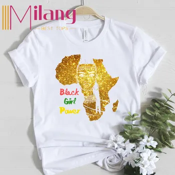 Afrikos Žemėlapyje, Grafinio Tees Moterų Drabužiai 2020 Metų Vasaros Viršūnes Harajuku Moterų marškinėliai Balti Atspausdinta Marškinėliai Femme Streetwear Marškinėlius