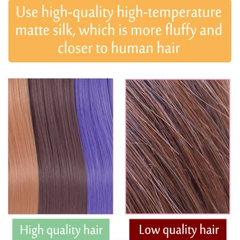 Allaosify Tiesiai Sintetinių 22 Colių Plaukų Pratęsimo Spalvos Plaukų Sruogų su 1 Įrašą iš Vieno Gabalo ir Moterims, Ilgai Perukai