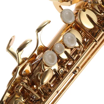 Ammoon Žalvario Tiesiai Sopranas Bb B Butas Sax Saksofonas Woodwind Priemonė Fizinis Apvalkalas Klavišą Išdrožti Modelis su Nešiojimo dėklas