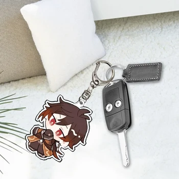 Anime Genshin Impact Keychain Pendant Cute Bag Pendant Keyring Gift