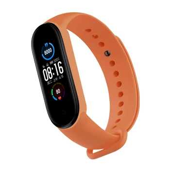 Apyrankės Už Xiaomi Mi Juosta 6 Dirželis Smart Priedai Xiaomi Minkšto Silikono Juosta Watchband TPU vientisos Spalvos Pakeitimas