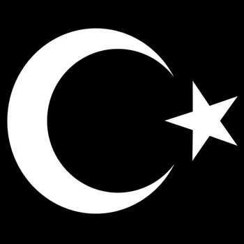 Asmenybės Herbą Turkijos Moon & Star turkijos Vėliava Automobilių Lipdukas Priedai Vinilo, PVC Motociklas