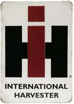 Atviro Kelio Ženklų Farmall International Harvester Logotipas grabado lt sumažinti Metalo Ženklas
