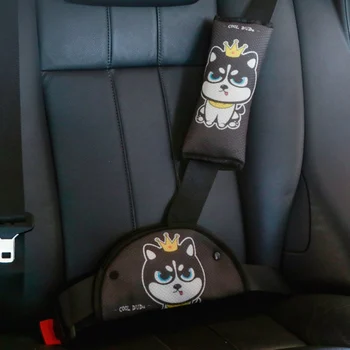 Automobilių saugos diržų pečių apsaugas animacinių filmų automobilį su vaiko teisių apsaugos dangtelį automobilių pagalvėlės