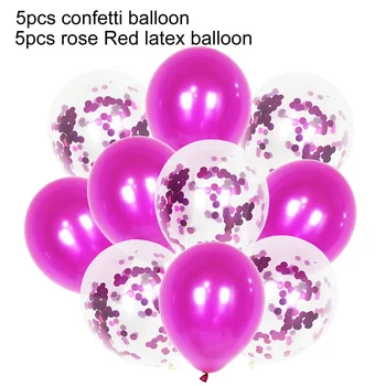 Balionų Rinkinys Konfeti Latekso Kolbų Vestuvių Baloons Prekių Laimingas Gimtadienio Dekoracijas, Suaugusiems, Vaikams, Kūdikių Dušas Džiaugtis