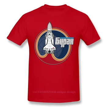 BURAN Sovietų Shuttle T-Shirt Vyrai Aukščiausios Kokybės Medvilnės Trumpos Vasaros Rankovės Kosmoso Kelionių Užimti Mars 2026 Atsitiktinis Marškinėliai Laisvas