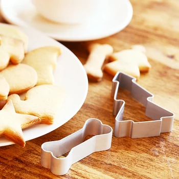 Cookie Cutter Sausainių Paspauskite Antspaudas Embosser Cukraus Pastos Pyragas 