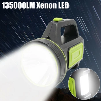 Daugiafunkcinis Aukšto ryškumo LED Žibintuvėlis Nešiojamų Prožektorius Mokamas Dėmesio Long-range Medžioklės Lempa Su šoniniu Šviesos