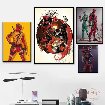 Deadpool Filmas HD, Plakatų Ir grafikos Paveikslai Tapyba Sienos Nuotraukas Kambarį Derliaus Plakatas Dekoratyvinis Namų Dekoro Cuadros