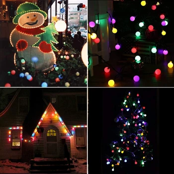 Dekoratyvinis LED Kamuolys String Žibintai, Vestuvių Fėja, Kalėdų Šviesos Lauko, Patalpų 10M 5M Girliandą Atostogų Šalis Sodo Puošmena