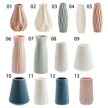 Dirbtinė Keramikos Vaza, Apdaila, Namų, Gėlių Kompozicijų Kambarį Origami Plastiko Šiaurės Stiliaus Namų Dekoro Ornamentuose