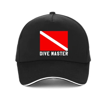 Dive Master Scuba Divinger Instruktorius Karšto 2018 Saulės Vyrų Viršuje Komiškas Medvilnės Sunkvežimio Vairuotojas kepurės Beisbolo kepuraitę Vyrų ir Moterų