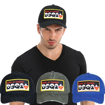 DSQICOND2 Prekės Skrybėlę DSQ2 raidžių Casquette Skrybėlės Siuvinėjimo Tėtis Hip-Hop Beisbolo kepuraitę Juodosios Skrybėlės Snapback Skrybėlę Bžūp Vyras, Moteris