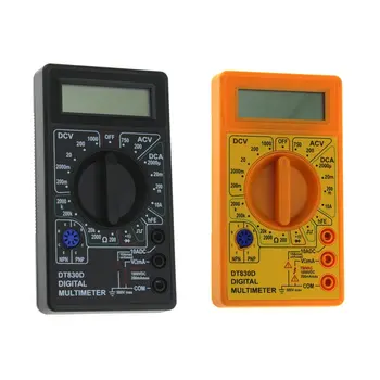 DT-830D Mini Pocket Skaitmeninis Multimetras 1999 Skaičiuoja AC Volt Amp Ohm Diodų hFE Tęstinumą Testeris Ammeter Voltmeter Ohmmeter