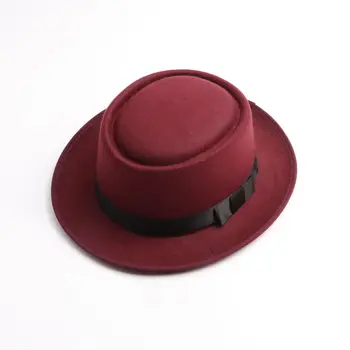 Džiazo skrybėlę, žemos kainos didmeninė 2021 m. rudens ir žiemos vyrų ir moterų big imitacija kašmyras ponios fedora Panamos skrybėlė