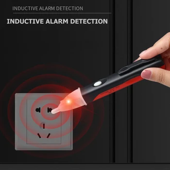 Elektros Indikatorius 90-1000V Ne kontaktu Sienos Pažangi Maitinimo Įtampos Lizdo Detektorius, Jutiklis Testeris Pen LED šviesos